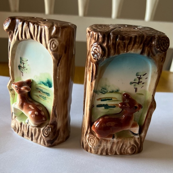 Vintage, gorgeous Enesco Japan shakers. Deer - Picture 9 of 9